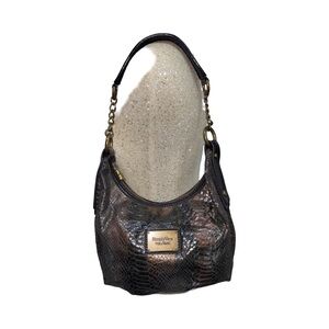 Simply Vera Vera Wang Black and Brown Shoulder Bag